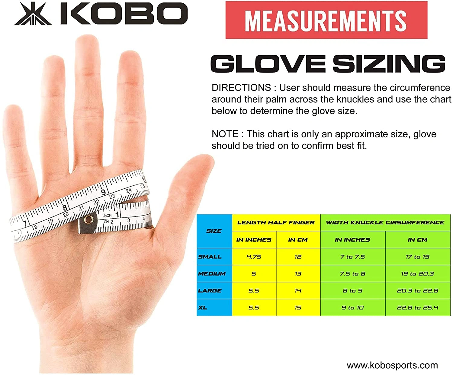 Kobo WTG-53 Gym Gloves with Wrist Support-BLUE/BLACK-S-5