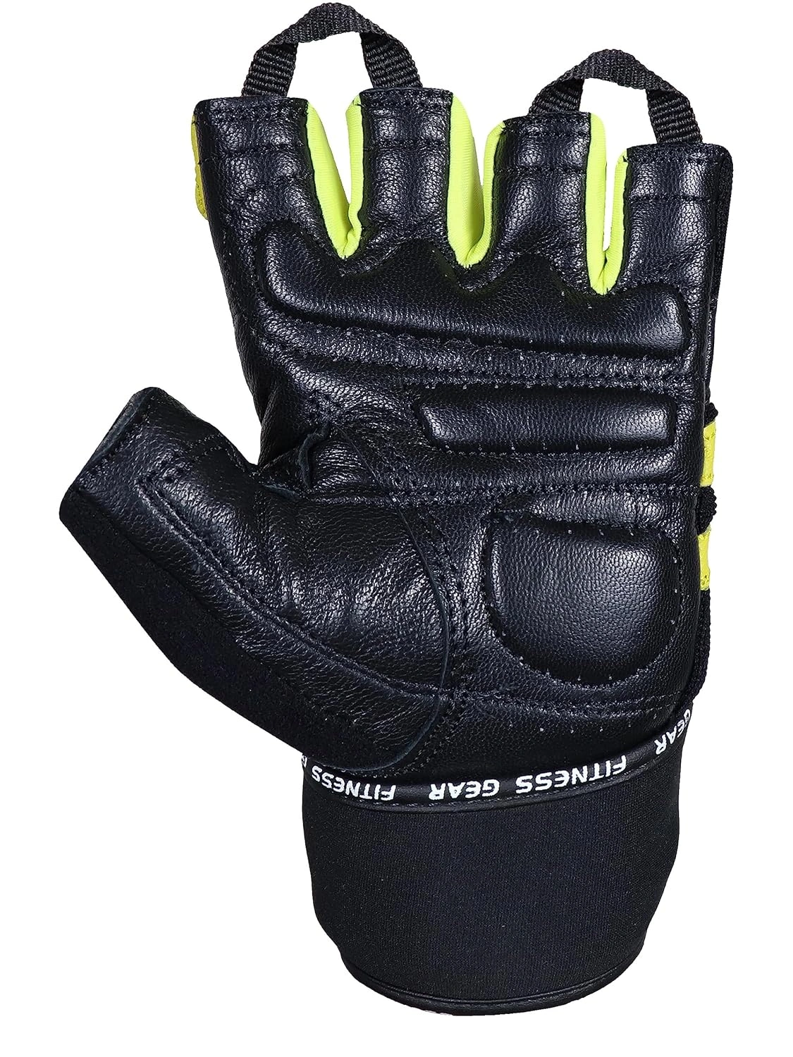 Kobo WTG-54 Gym Gloves with Wrist Support-BLACK YELLOW-L-2