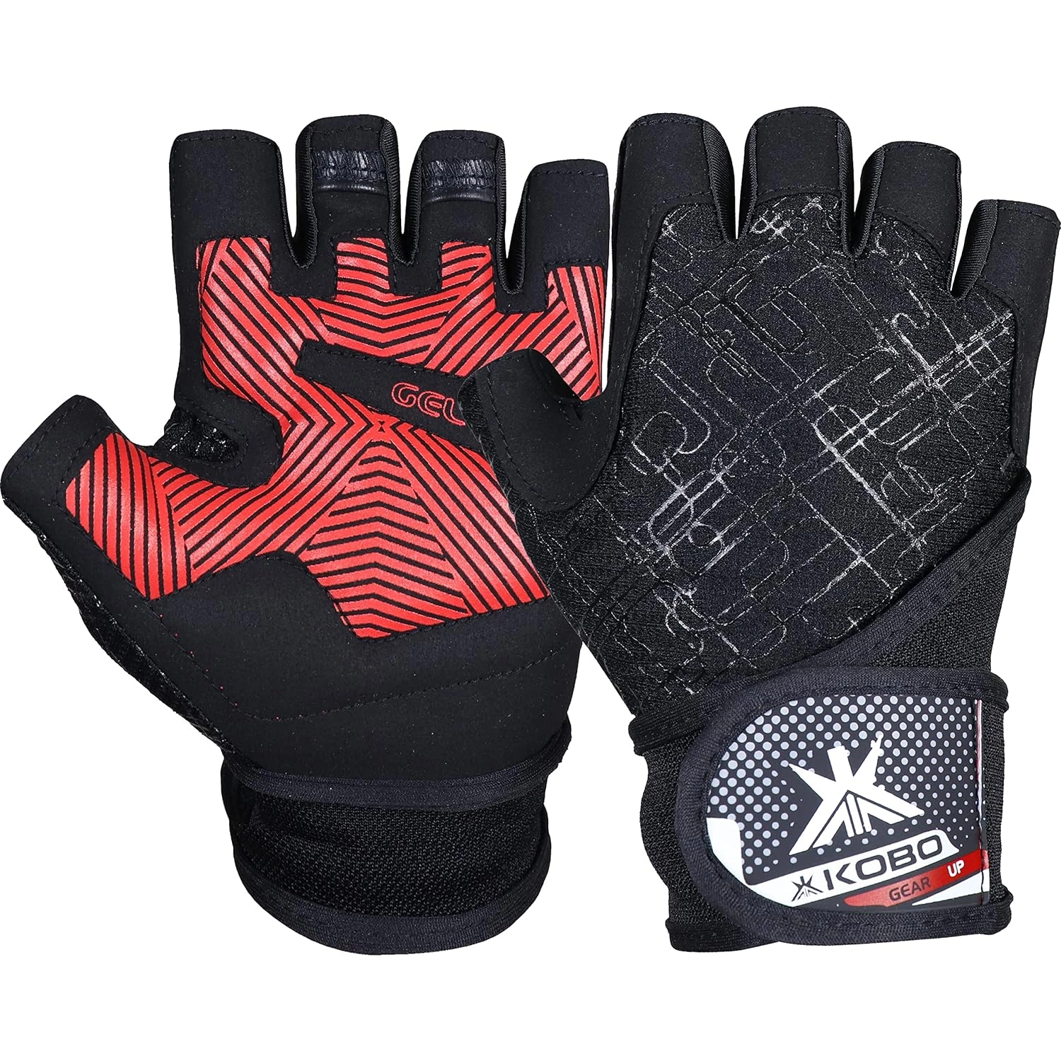 Kobo WTG-55 Gym Gloves with Wrist Support-51873