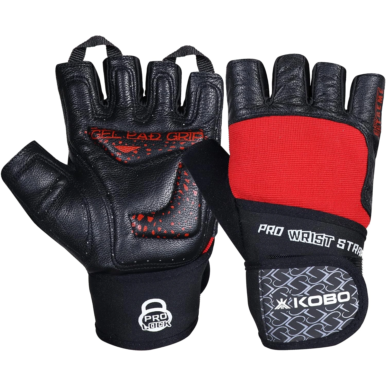 Kobo WTG-56 Gym Gloves with Wrist Support -51877