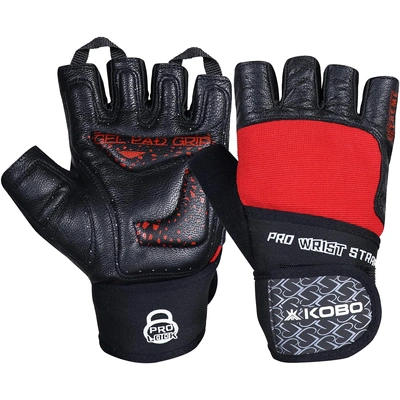 Kobo WTG-02 Gym Gloves with Wrist Support - KOBO SPORTS