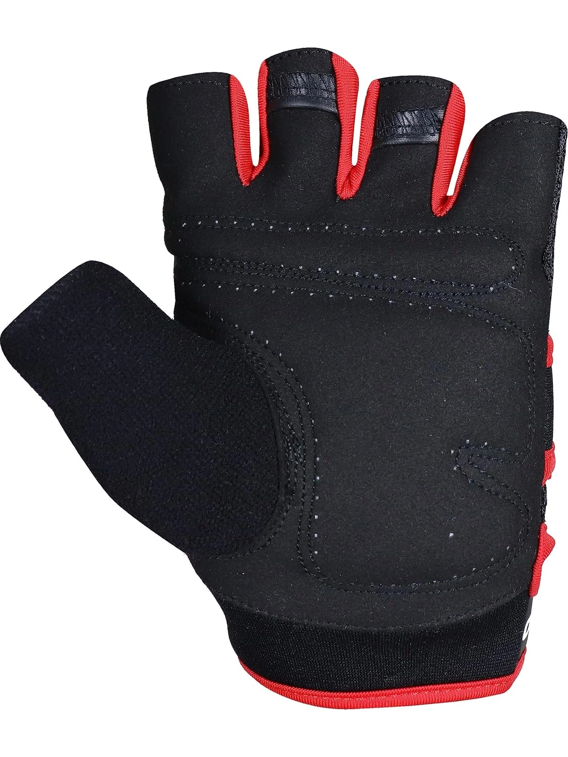 Kobo WTG-63 Gym Gloves with Wrist Support -BLACK / RED-L-3