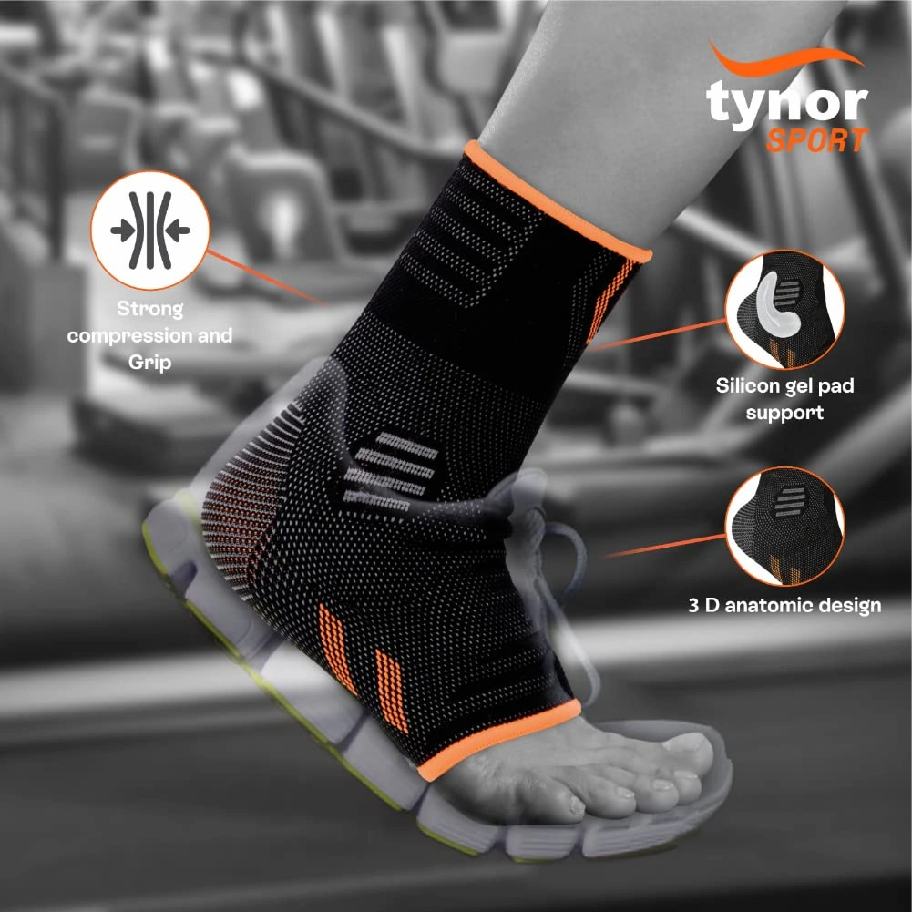 Tynor Ankle Binder Air Pro (1 Unit)-ORANGE-S-1