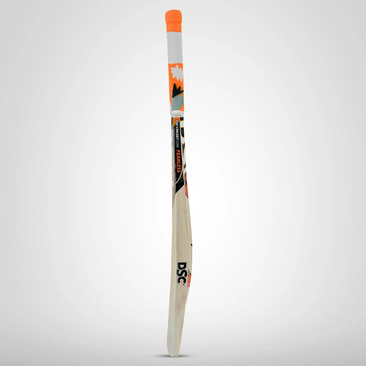 DSC WILDFIRE BLAZE TENNIS CRICKET BAT: Kashmir Willow Bat for Junior Players with Cross Weave Tape and Toe Guard-1-2