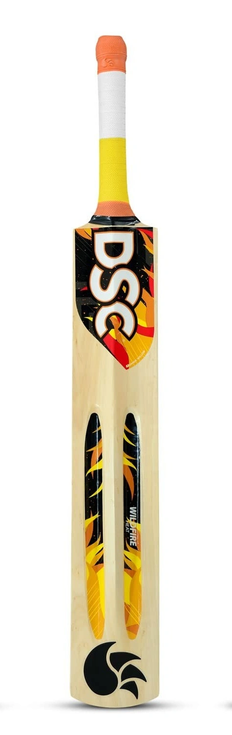 DSC WILDFIRE HEAT KASHMIR WILLOW CRICKET TENNIS BAT: High-Performance Bat for Optimal Performance in Tennis Ball Cricket-930