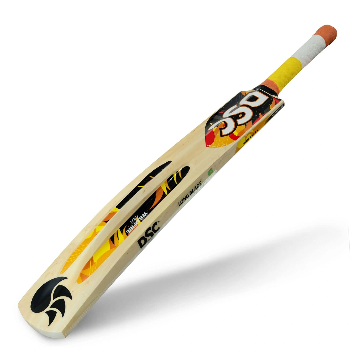 DSC WILDFIRE HEAT KASHMIR WILLOW CRICKET TENNIS BAT: High-Performance Bat for Optimal Performance in Tennis Ball Cricket-FS-3