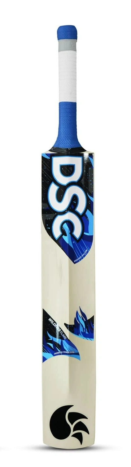 DSC Wildfire Flare Kashmir Willow Cricket Bat for Tennis Ball Cricket: Traditional Bat Shape with High Spine and Maximum Edge Profile-1118