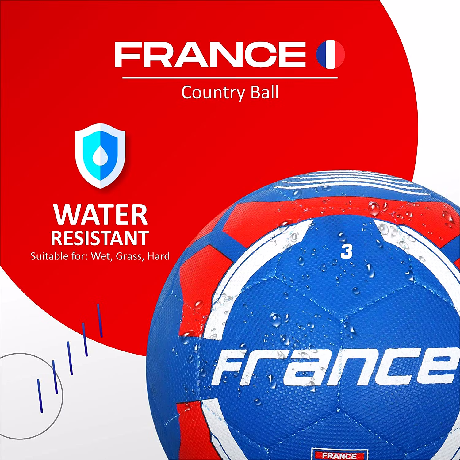 Vector X France Rubber Moulded Football totalsf.in Total Sporting
