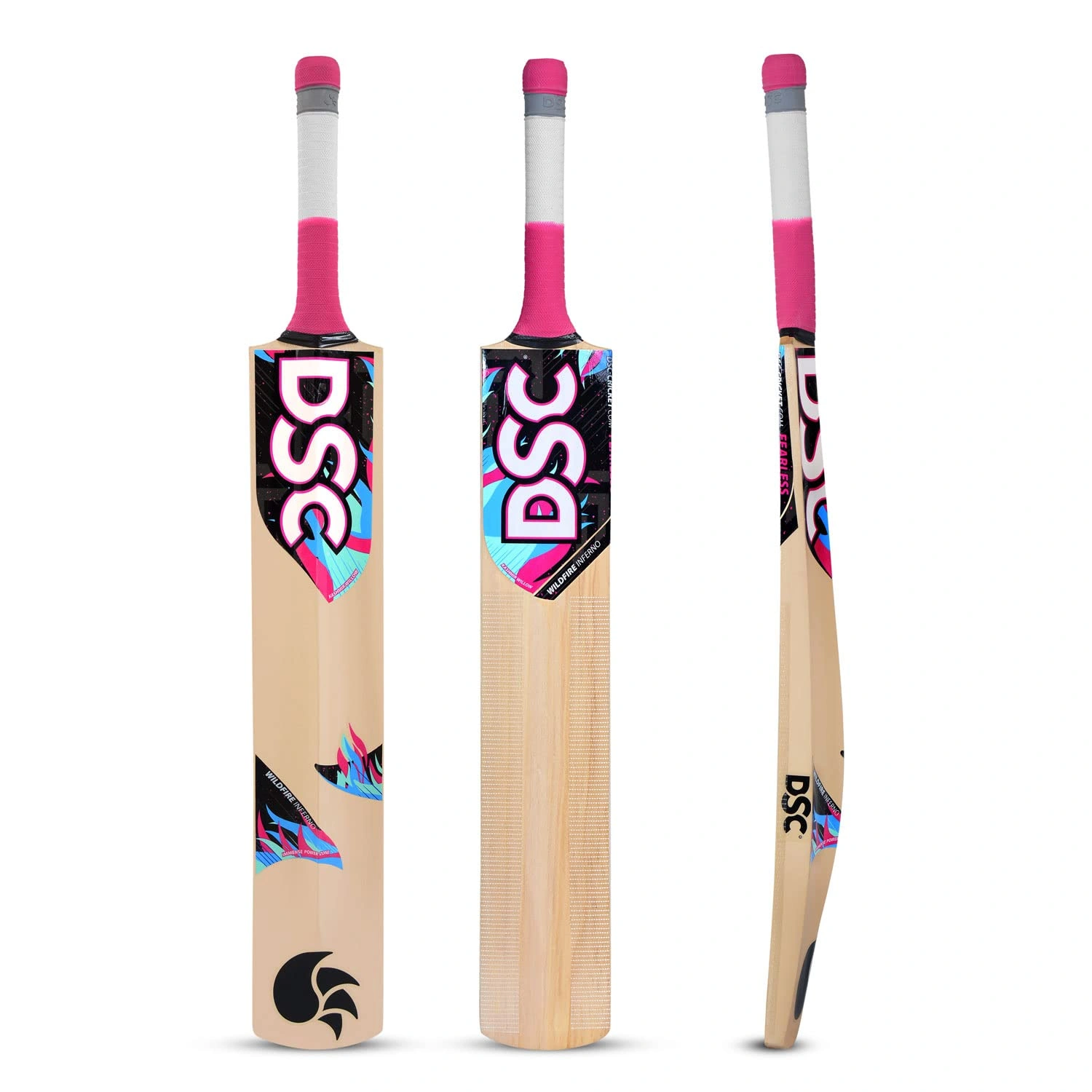 DSC WildFire Inferno Kashmir Willow Cricket Bat for Tennis Ball Cricket: Lightweight and Powerful for Dynamic Play-FS-4