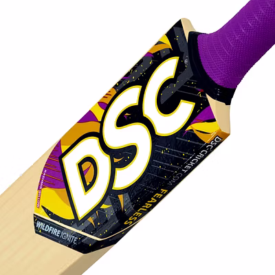 DSC Wildfire Ignite Kashmir Willow Cricket Bat for Tennis Ball Cricket: Lightweight with Mid-Blade Sweet Spot for Powerful Shots-FS-2