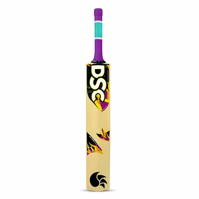 DSC Wildfire Ignite Kashmir Willow Cricket Bat for Tennis Ball Cricket: Lightweight with Mid-Blade Sweet Spot for Powerful Shots-2511