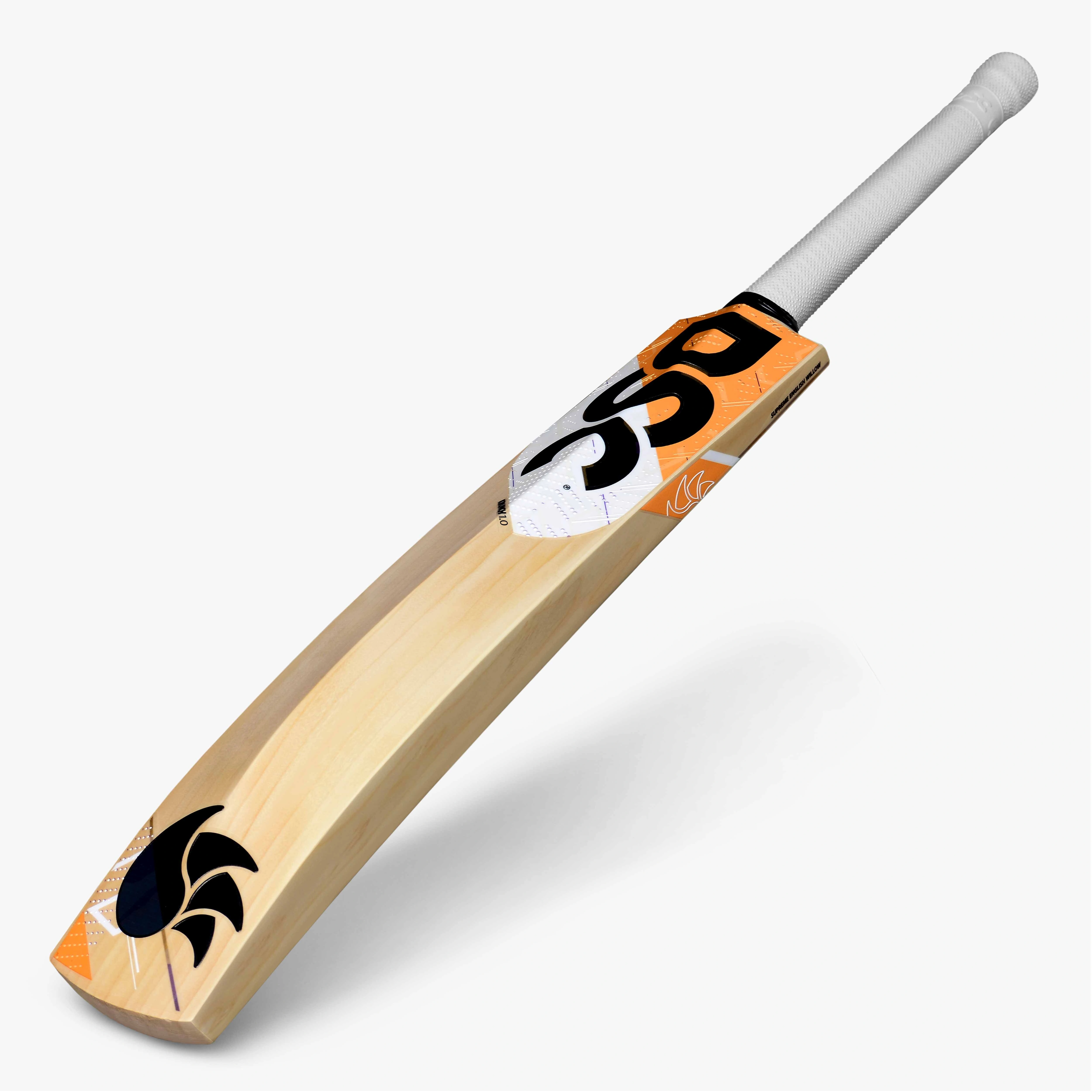 DSC Krunch 1.0 English Willow Cricket Bat: Handcrafted Premium Bat with Singapore Cane Handle for Optimal Shock Absorption-SH-3