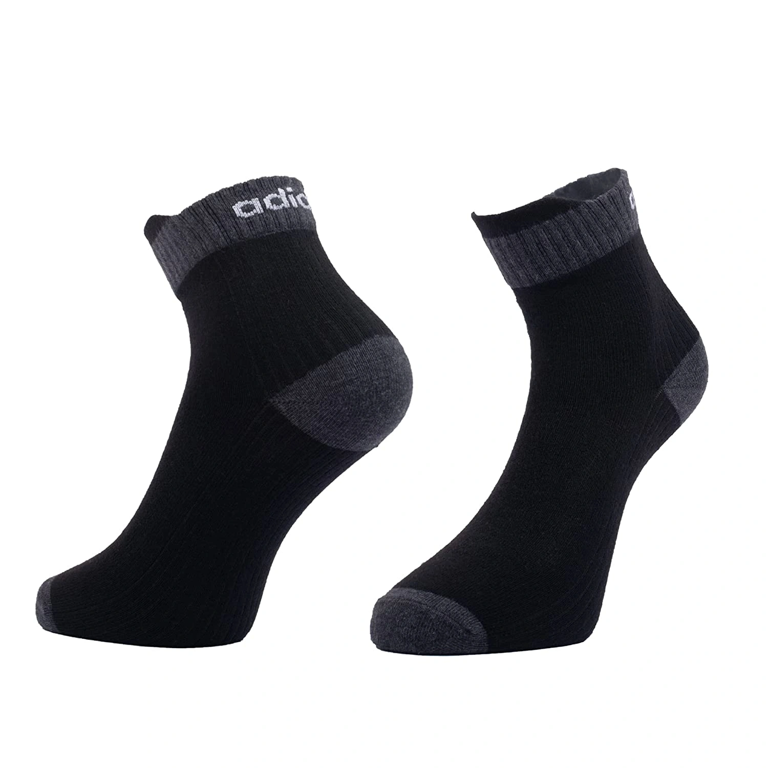 Adidas Men's Ankle Length Cotton Blend Socks (Pack Of 3 Pairs): Breathable Comfort and Support for All-Day Wear-COLL.NAVY BLACK ANT.MEL.-5