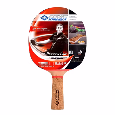 DONIC Person 600 All-Rounder Table Tennis Bat with Prestige Rubber and Ergonomic Cork Handle for Comfortable Play-1