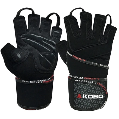 Kobo WTG-14 Gym Gloves with Wrist Support