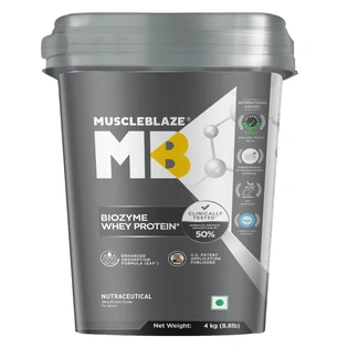MuscleBlaze Biozyme Whey Protein (4 kg / 8.8 lb)