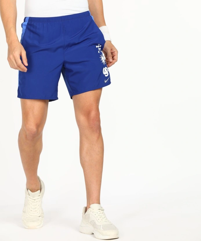 Nike Solid Men Blue Sports Shorts-40548