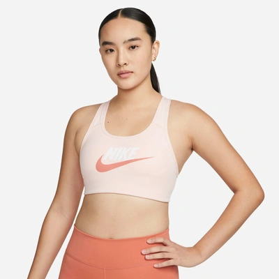 Nike Women Dri-FIT Swoosh Support Padded Zip-Front Sports Bra