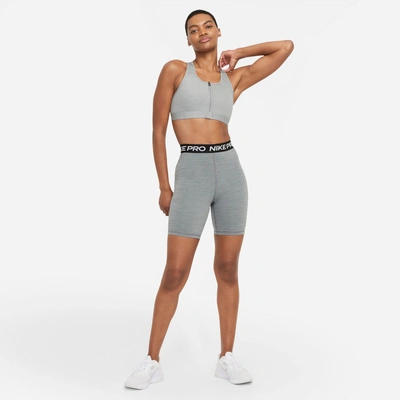 Nike Women Dri-FIT Swoosh Support Padded Zip-Front Sports Bra