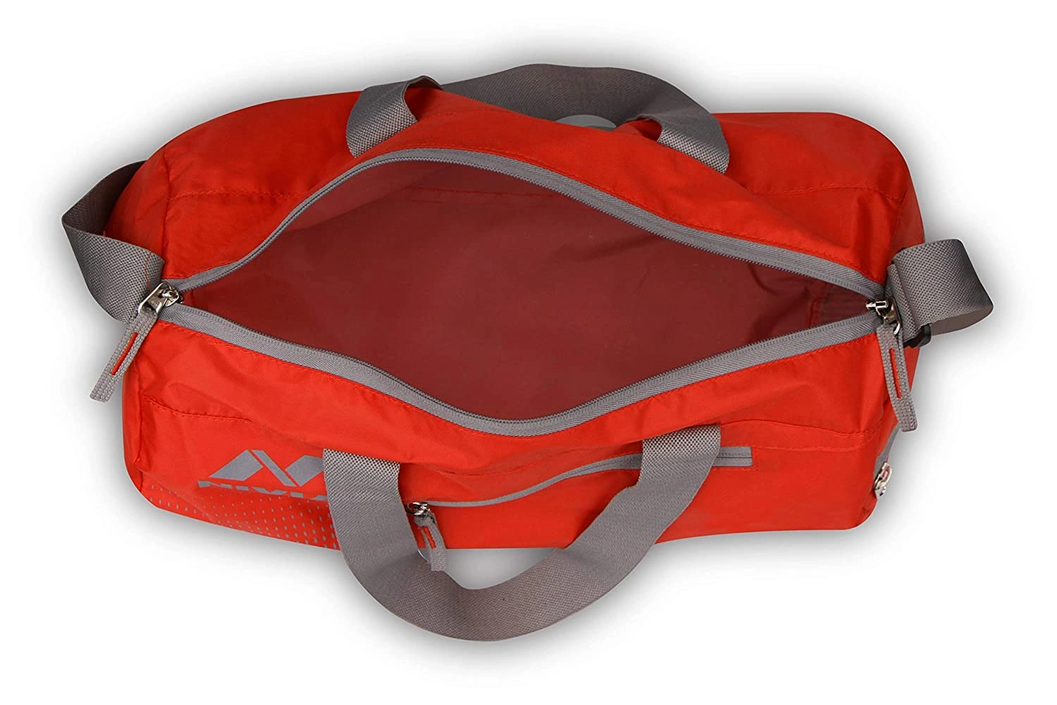 NIVIA Deflate Round 01 Polyester Gym Bag-RED/GREY-3