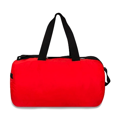 NIVIA Deflate Round 01 Polyester Gym Bag-RED BLACK-5