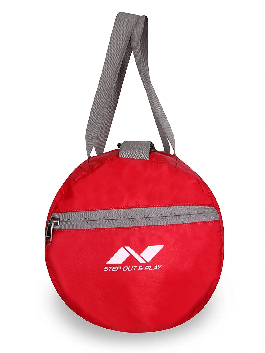 NIVIA Deflate Round 01 Polyester Gym Bag-RED-2