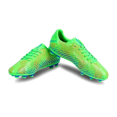 Nivia Encounter 9.0 Football Shoes for Mens-7-NEON GREEN/A.BLUE-5
