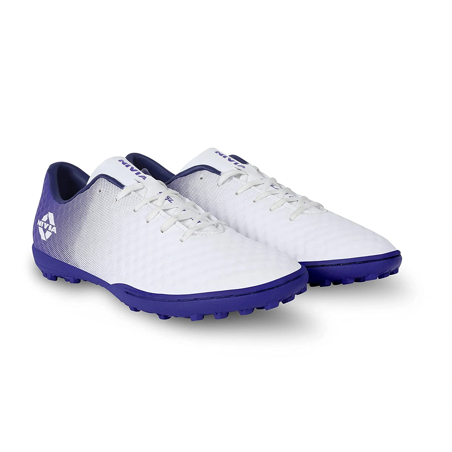 Nivia Oslar 2.0 Football Shoes for Mens-WHITE/PURPLE-10-3