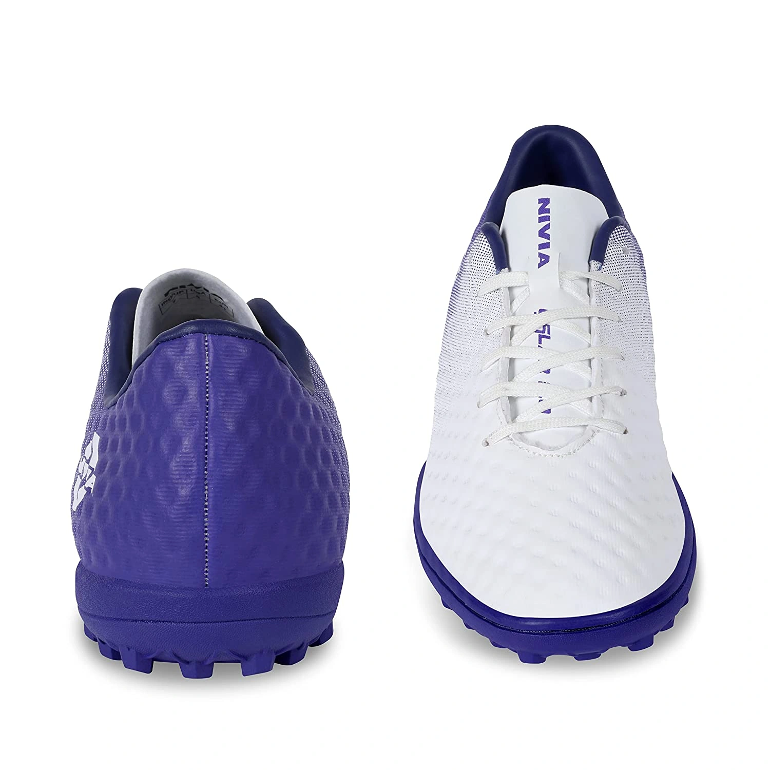 Nivia Oslar 2.0 Football Shoes for Mens-WHITE/PURPLE-10-5