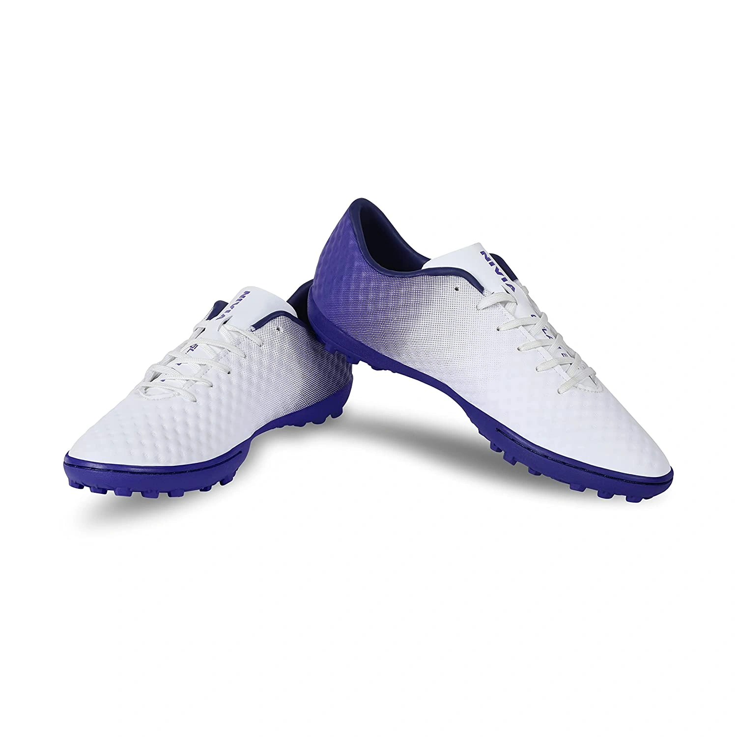 Nivia Oslar 2.0 Football Shoes for Mens-WHITE/PURPLE-10-8