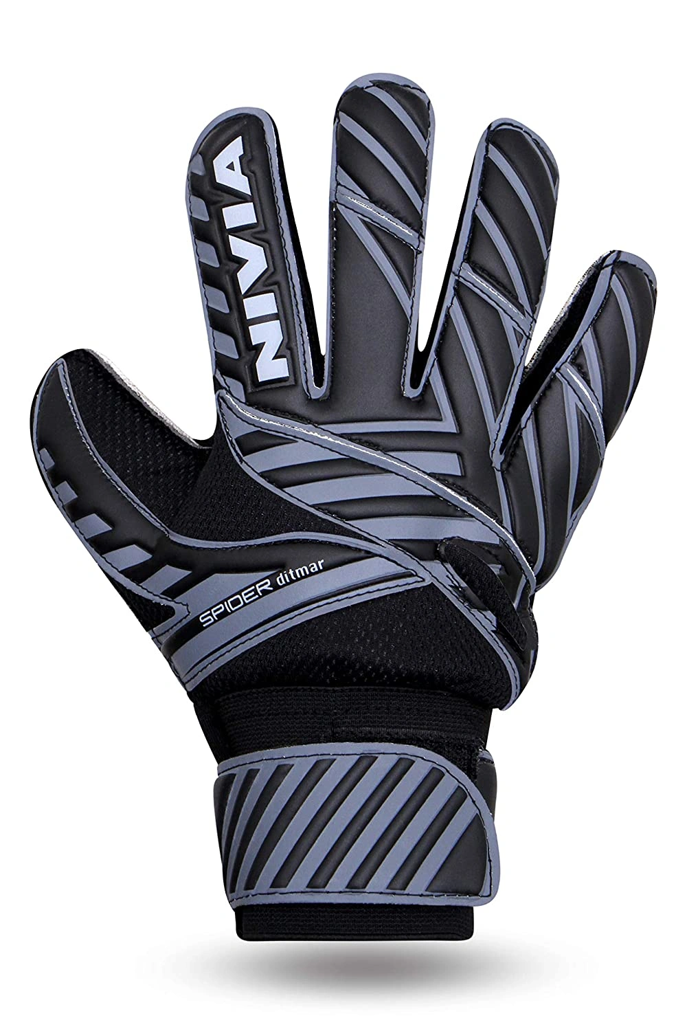 NIVIA Spider Football GoalKeeper Gloves-BLACK-L-2