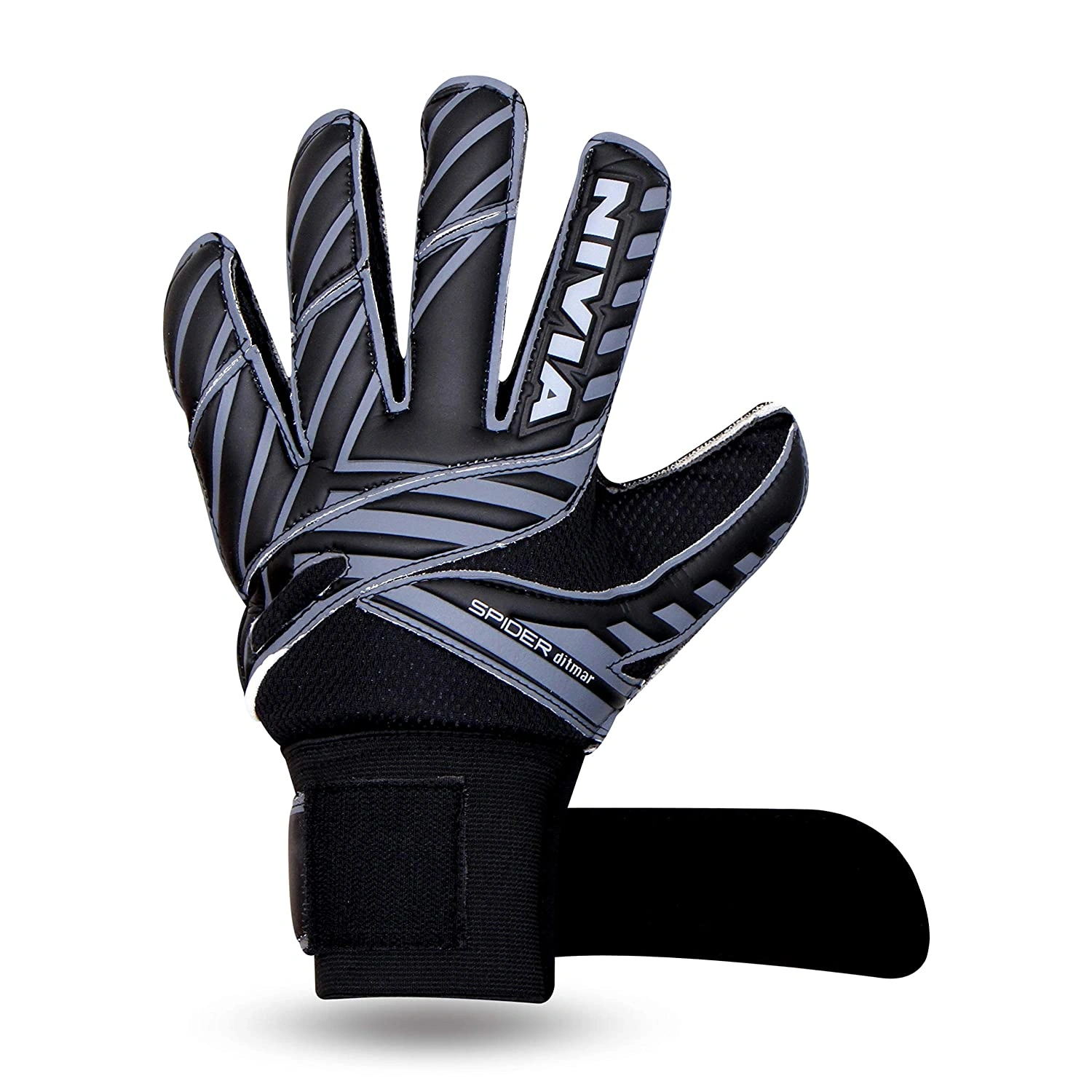 NIVIA Spider Football GoalKeeper Gloves-BLACK-L-3