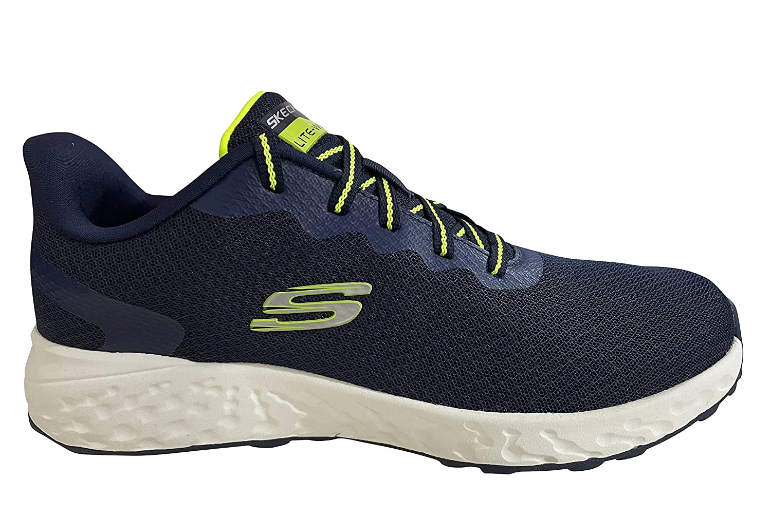 Skechers TERRENEX Men's Sports Running Shoe-7-NAVY/LIME-2