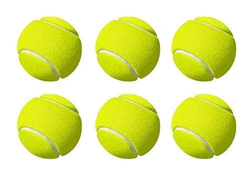 Headly Heavy Cricket Tennis Ball (pack Of 6, Yellow)-YELLOW-6 Pc Pack-2