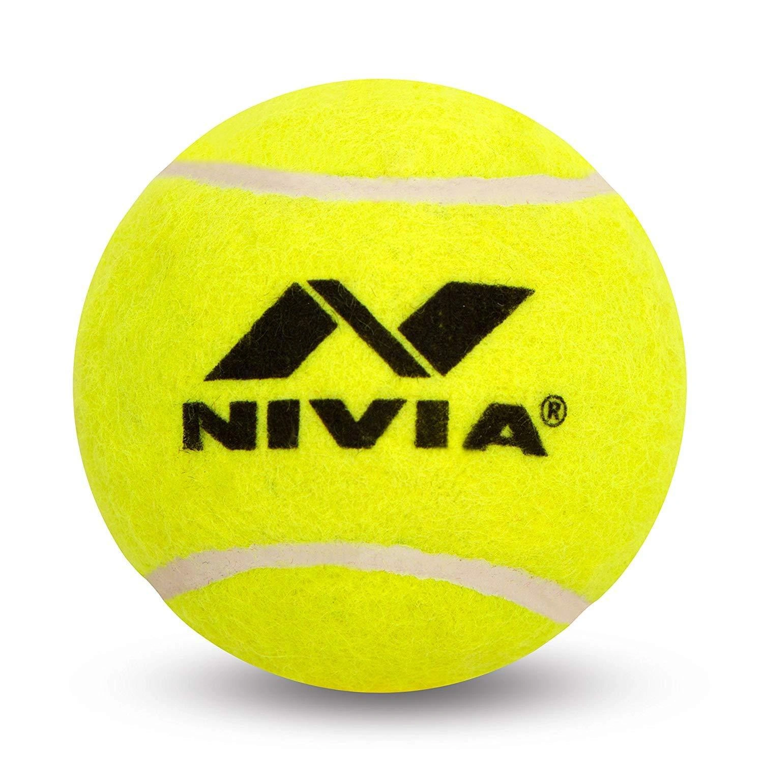 Nivia Light Tennis Ball Cricket Ball (Pack of 12)-Yellow-2