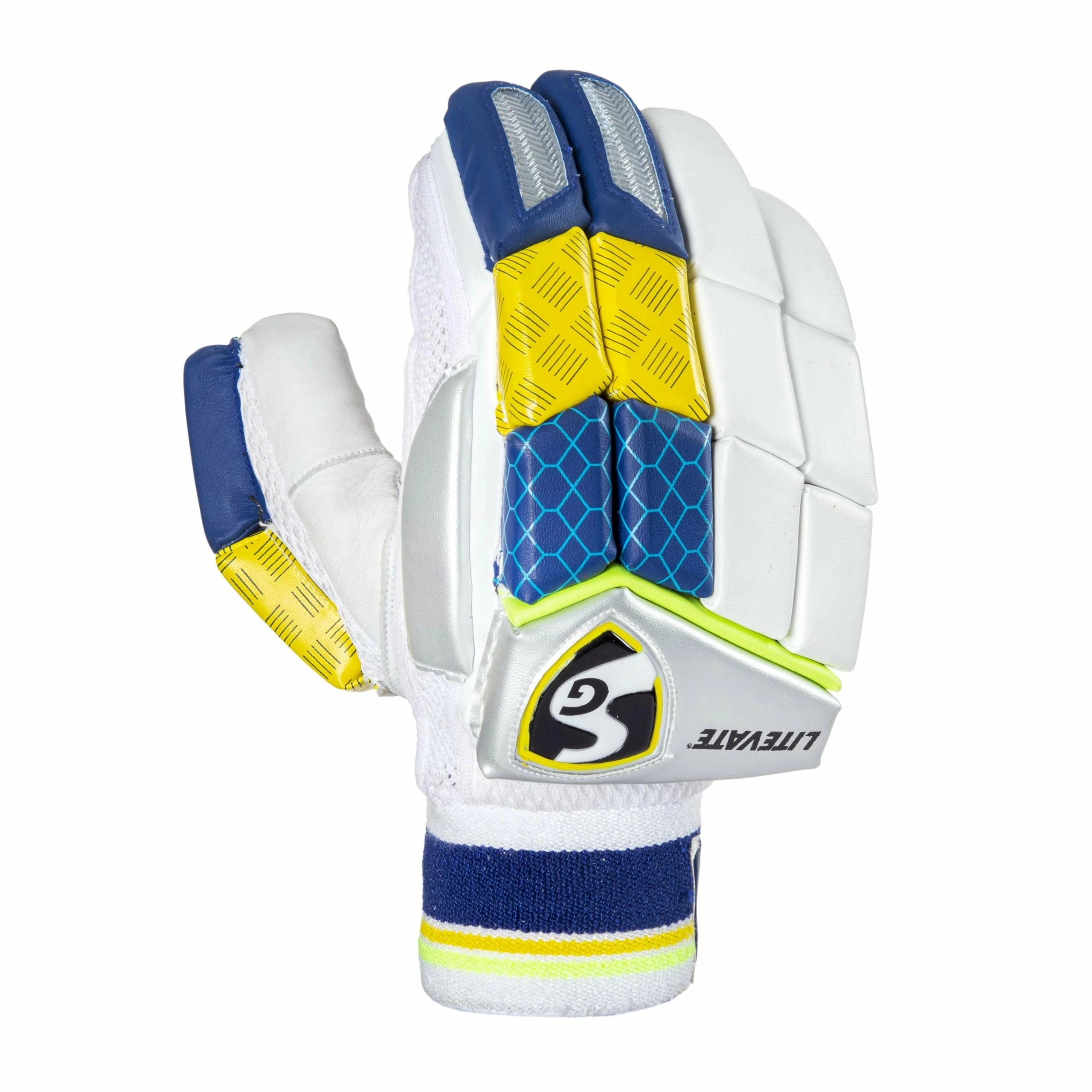 SG Litevate Batting Gloves High Quality Leather Palm-MENS-1 pair-1