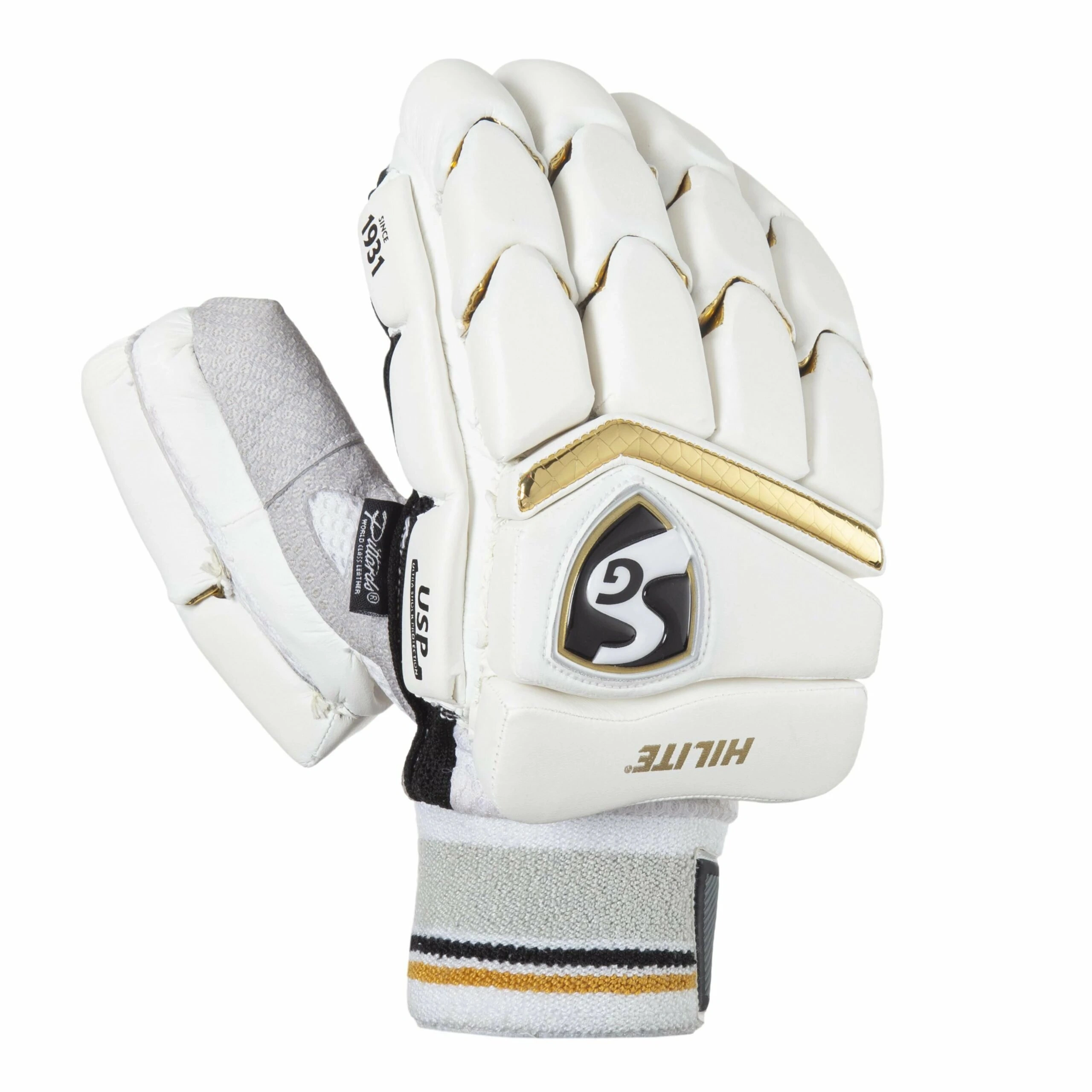 SG Hilite Batting Gloves with Premium Quality Leather Palm-MENS LH-1 pair-1