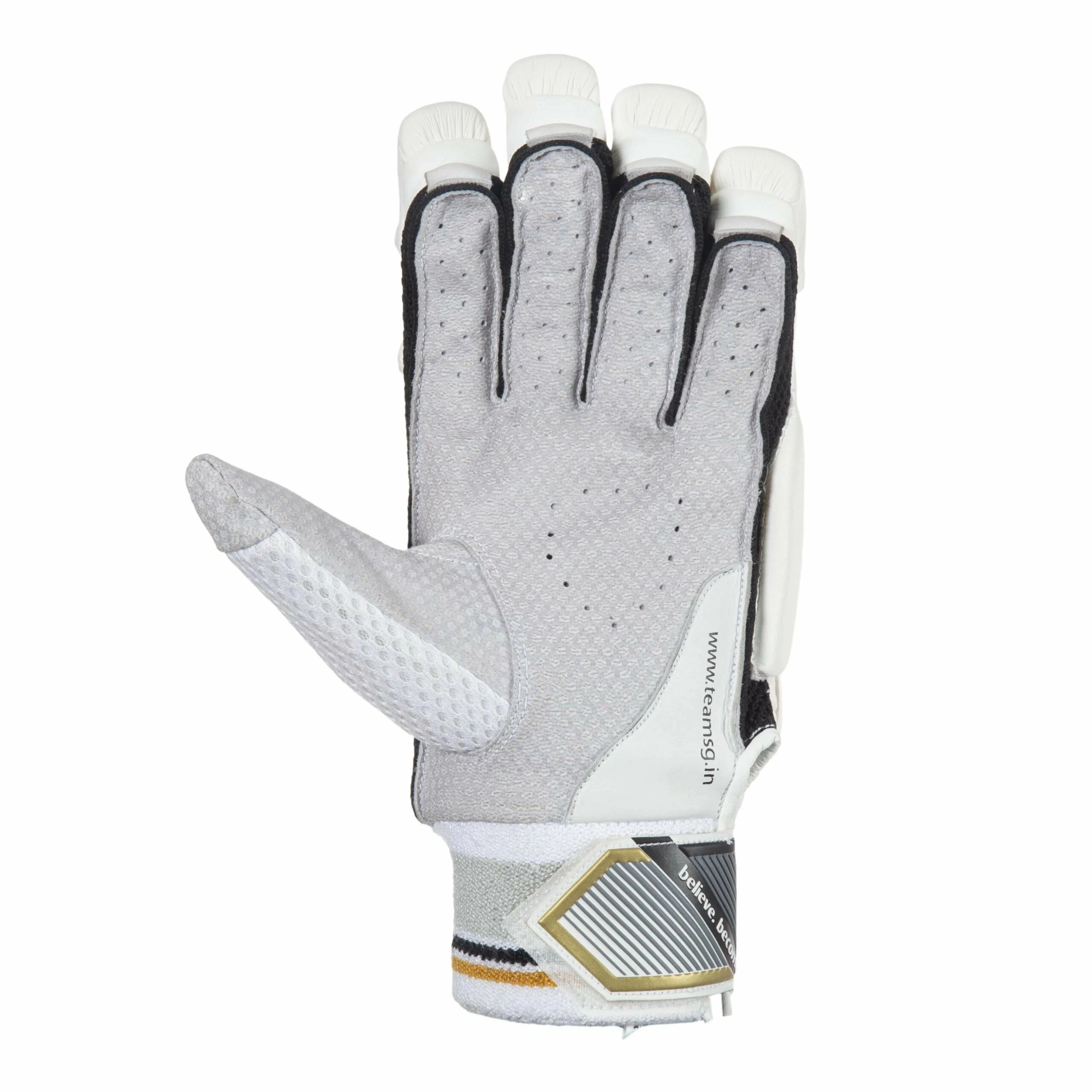 SG Hilite Batting Gloves with Premium Quality Leather Palm-MENS LH-1 pair-2