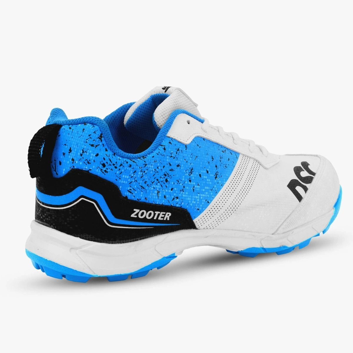 DSC Zooter Cricket Shoes for Men: Lightweight and Durable Cricket Shoes with Enhanced Grip for Optimal Performance on the Field-WHITE/BLUE-5-2