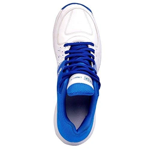 Sega Booster Cricket Shoes-White - blue-11-2