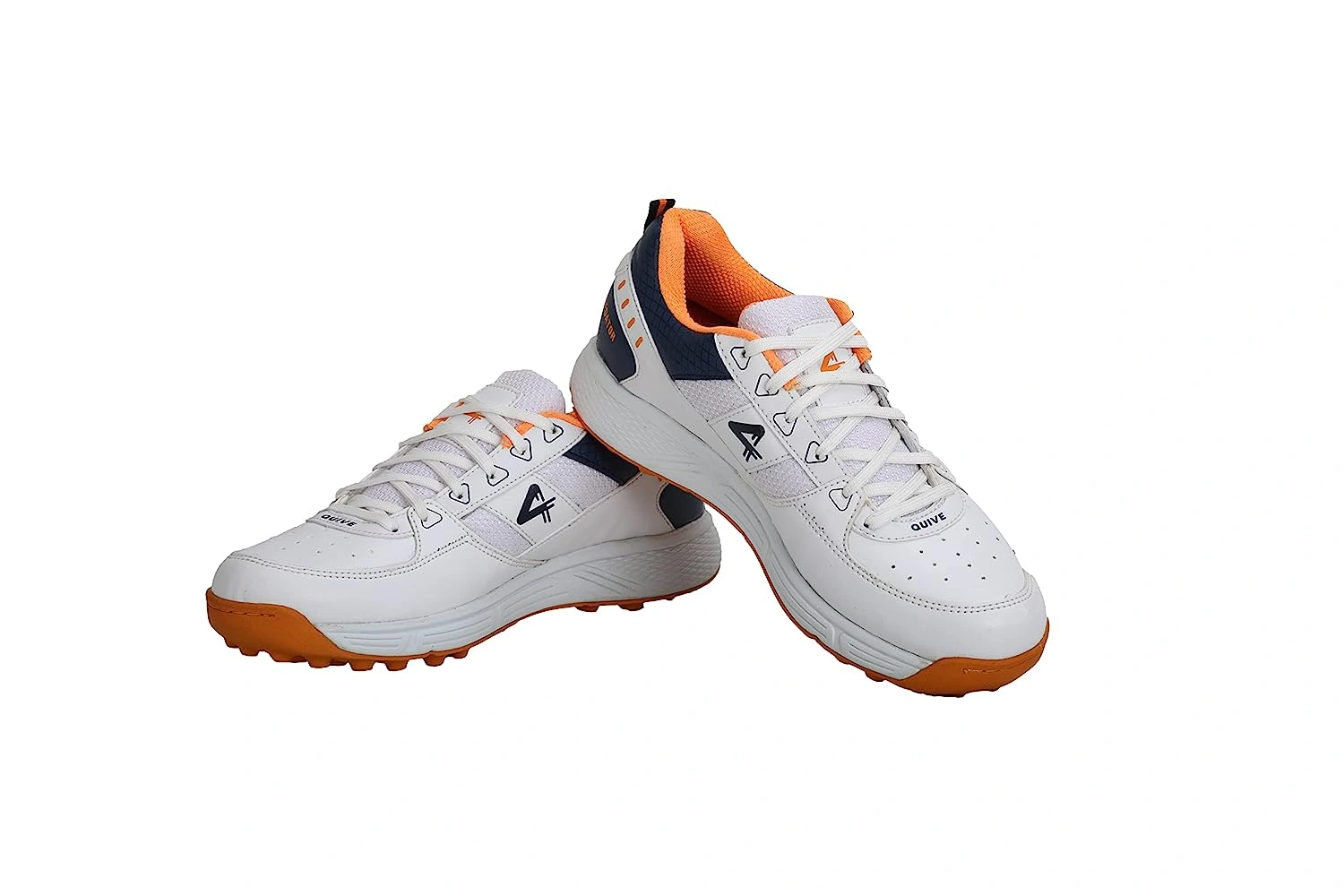 Sega Predator Cricket Shoes For Men-6-White - Orange-5