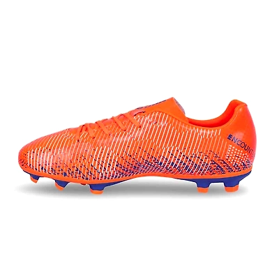 Nivia Encounter 9.0 Football Shoes for Mens-9-ORANGE/R.BLUE-1