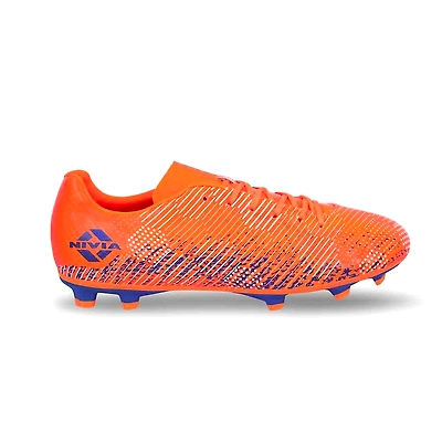 Nivia Encounter 9.0 Football Shoes for Mens-9-ORANGE/R.BLUE-3