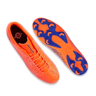 Nivia Encounter 9.0 Football Shoes for Mens-9-ORANGE/R.BLUE-5