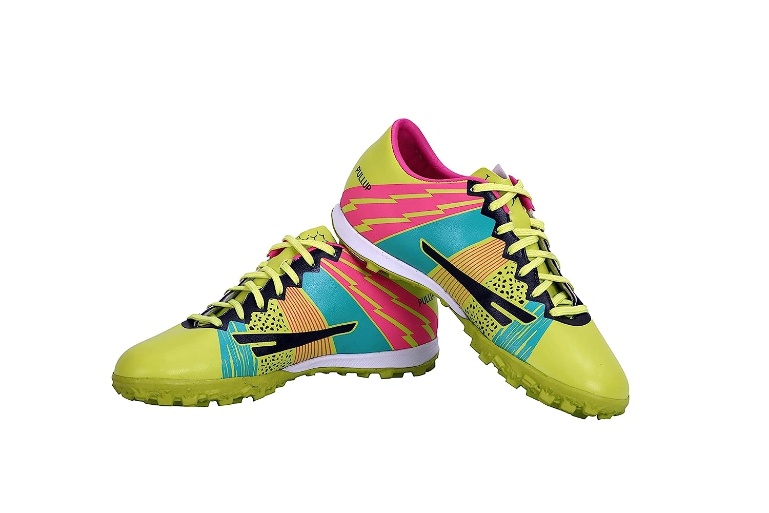 Sega Pullup Football Shoes For Men-Lime-5-6