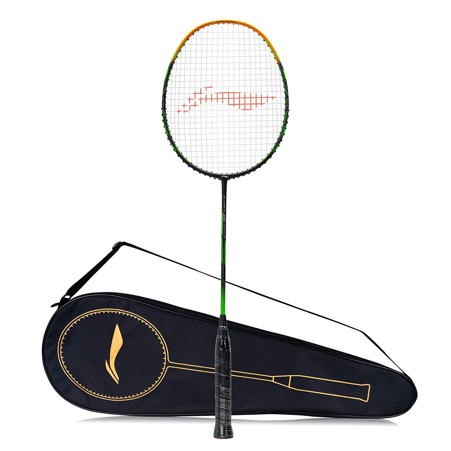 Li-Ning G-Force 3600 Superlite Unstrung Badminton Racquet-DARK/GREY/GOLD-FS-2