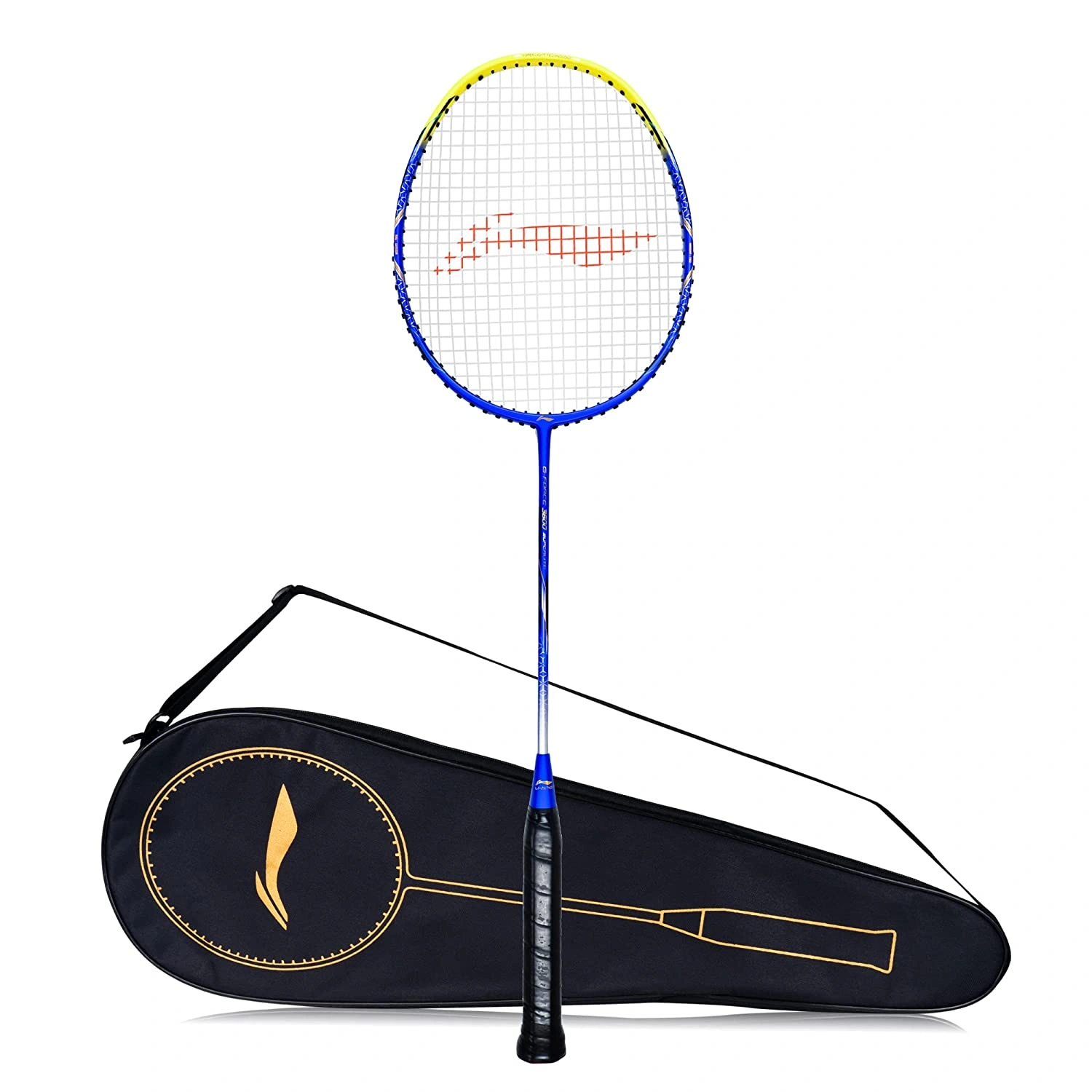 Li-Ning G-Force 3600 Superlite Unstrung Badminton Racquet-BLUE YELLOW-FS-2