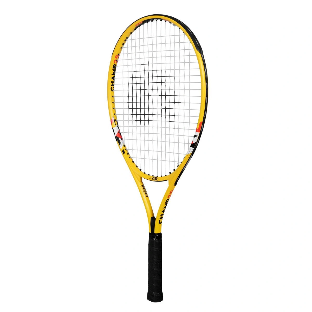 DSC Champ Aluminum Tennis Racquet: Lightweight, Durable, and Powerful Racquet for Beginners and Junior Players-YELLOW-25-1