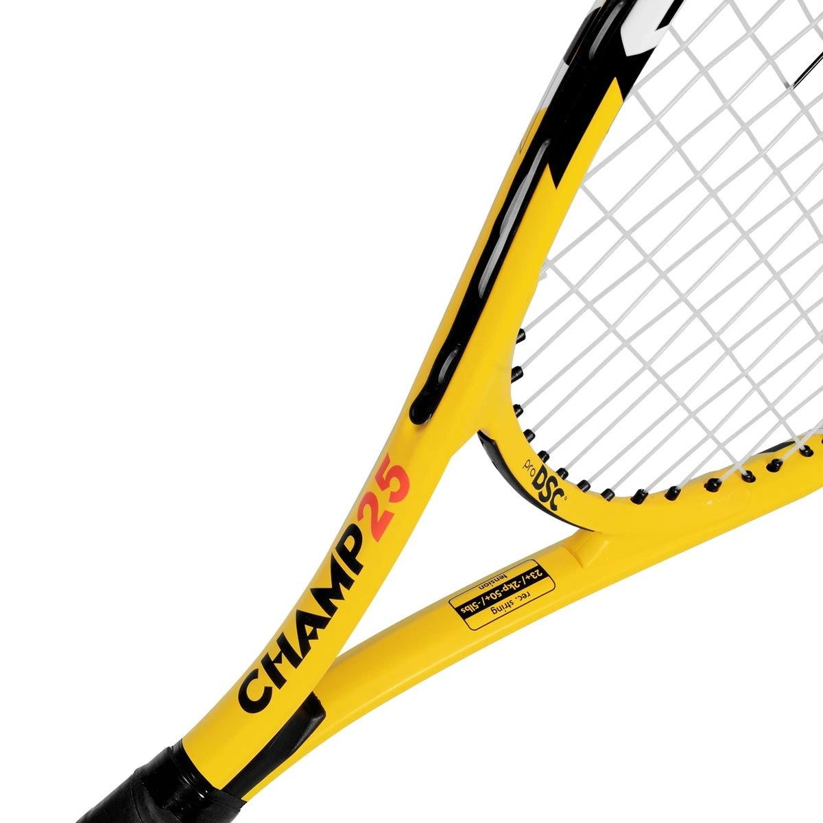 DSC Champ Aluminum Tennis Racquet: Lightweight, Durable, and Powerful Racquet for Beginners and Junior Players-YELLOW-25-2