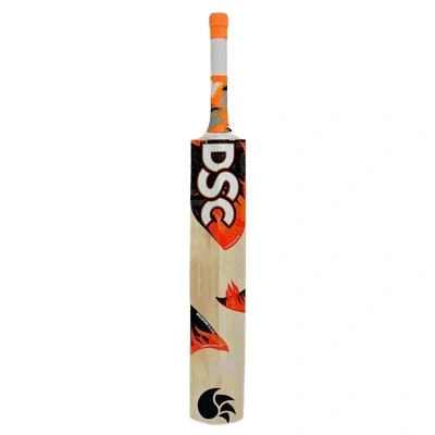 DSC WILDFIRE BLAZE TENNIS CRICKET BAT: Kashmir Willow Bat for Junior Players with Cross Weave Tape and Toe Guard-1909